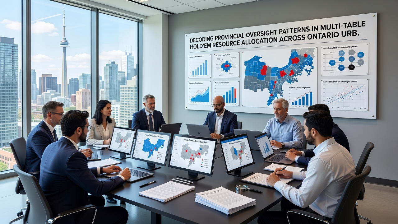 Multi-table Hold'em resource allocation map for Ontario cities